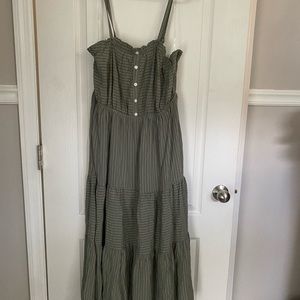 Olive green midi sundress NWT